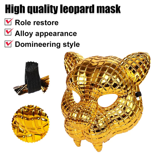 Golden Leopard Mask