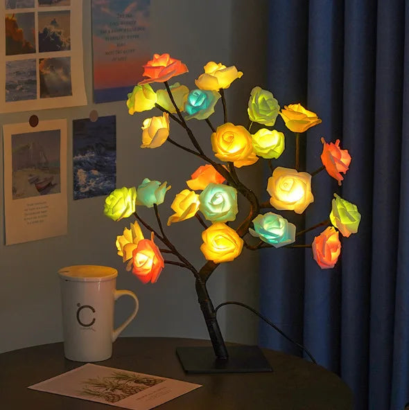 LED Rose Flower Table Lamp