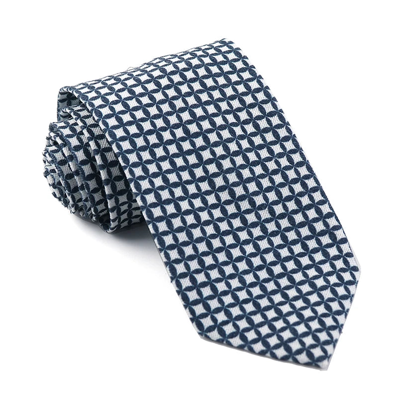 Linen Necktie Handmade Vintage