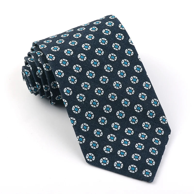 Linen Necktie Handmade Vintage