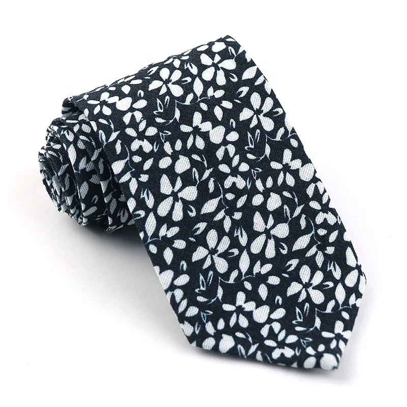 Linen Necktie Handmade Vintage