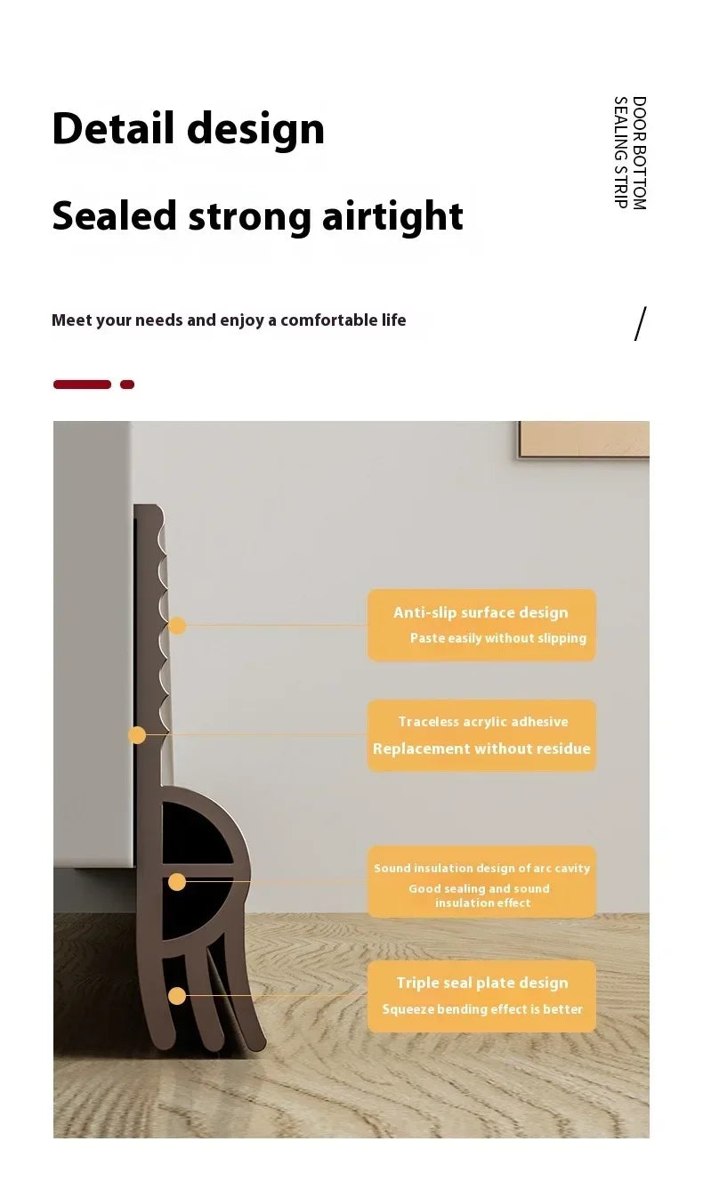 28/50mm Height Door Bottom Weather Stripping