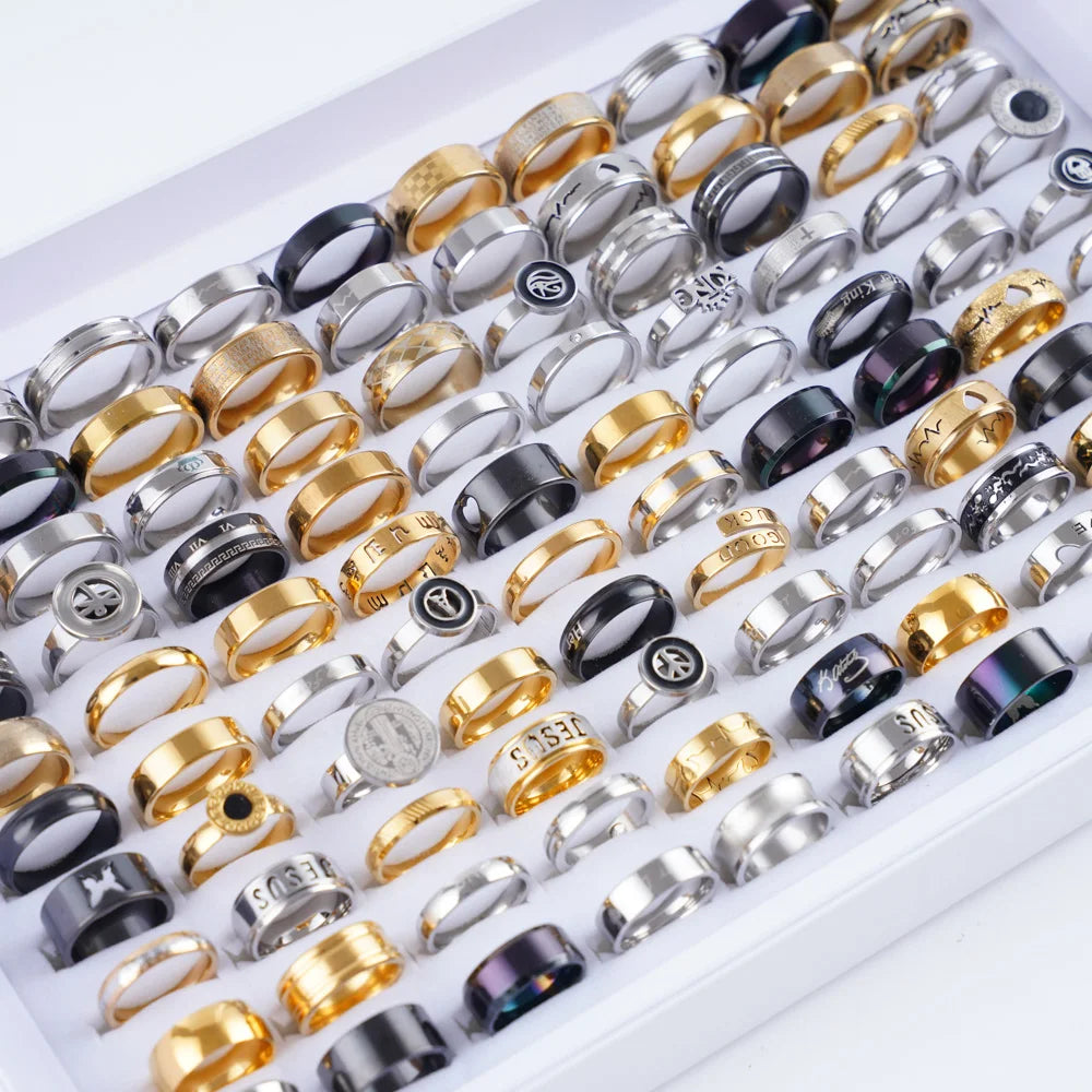 20pc Fashion Stainless Steel Rings