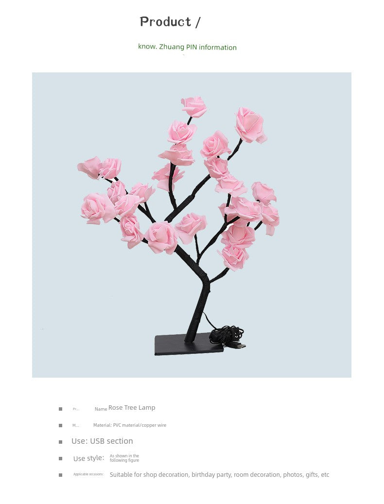 LED Lamp Rose Lights