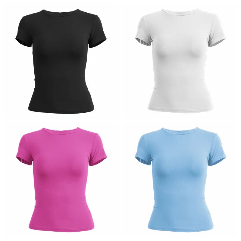 Woman Short Sleeve T-shirt Slim Fit