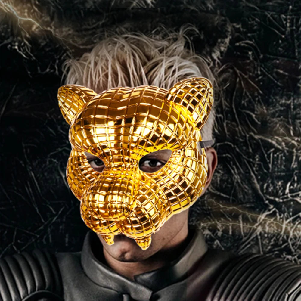Golden Leopard Mask