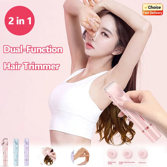 Women Electric Shaver 2 in 1 Bikini Trimmer