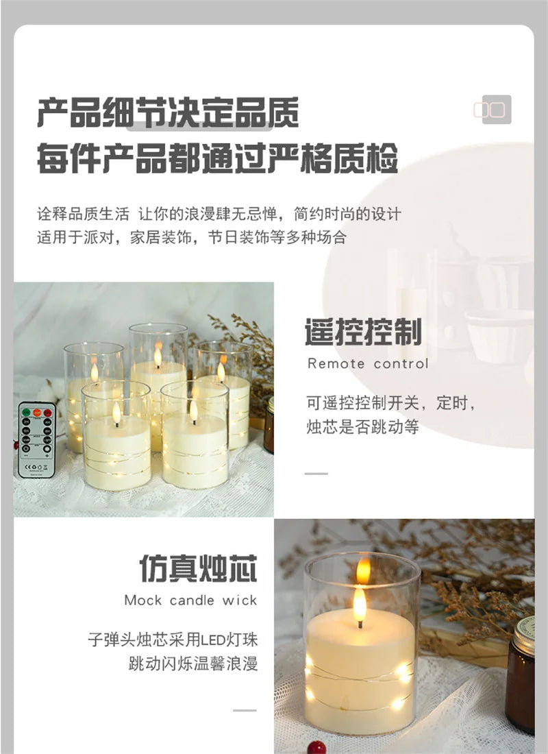 3-Pack Flameless LED Candle
