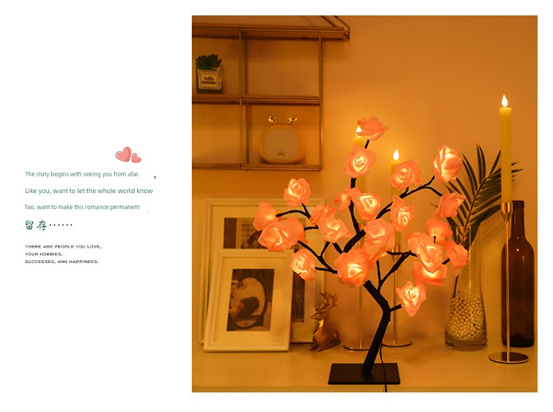 LED Lamp Rose Lights