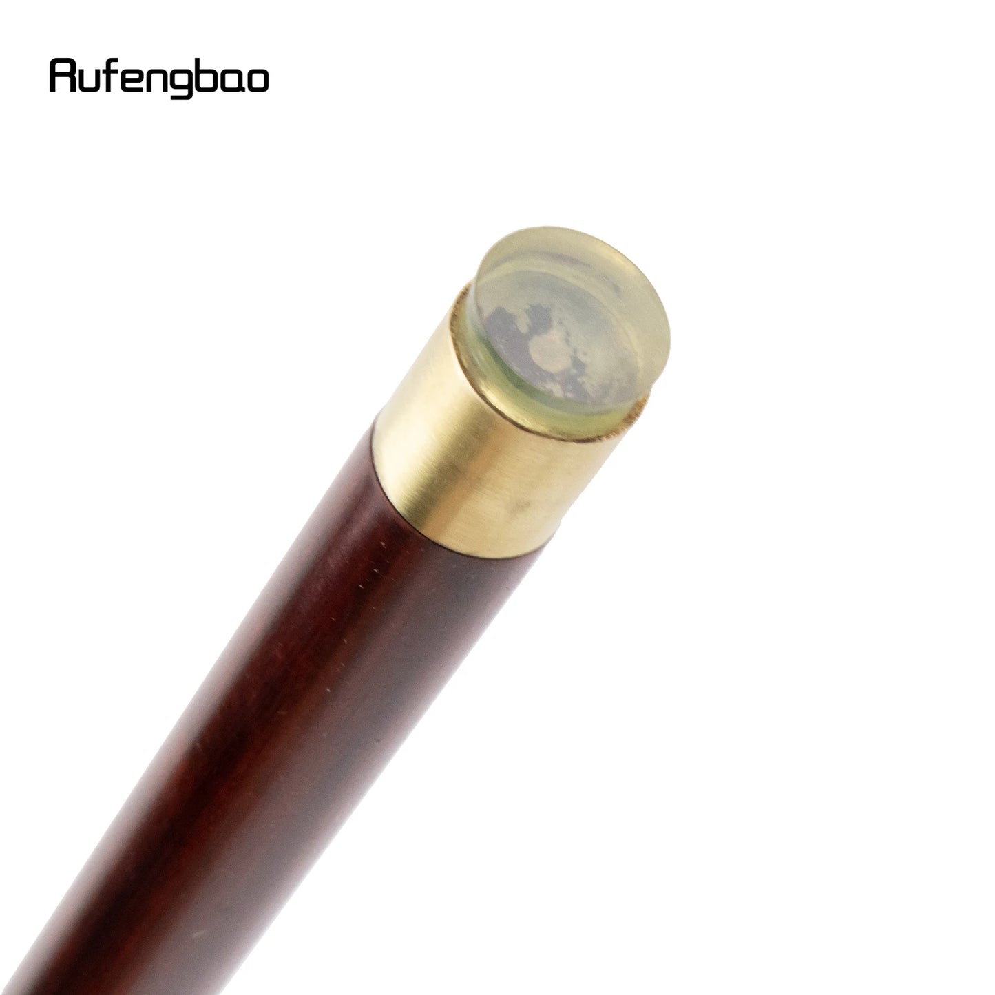 Brown Cicada Bamboo Single Joint Fashion Walking Stick