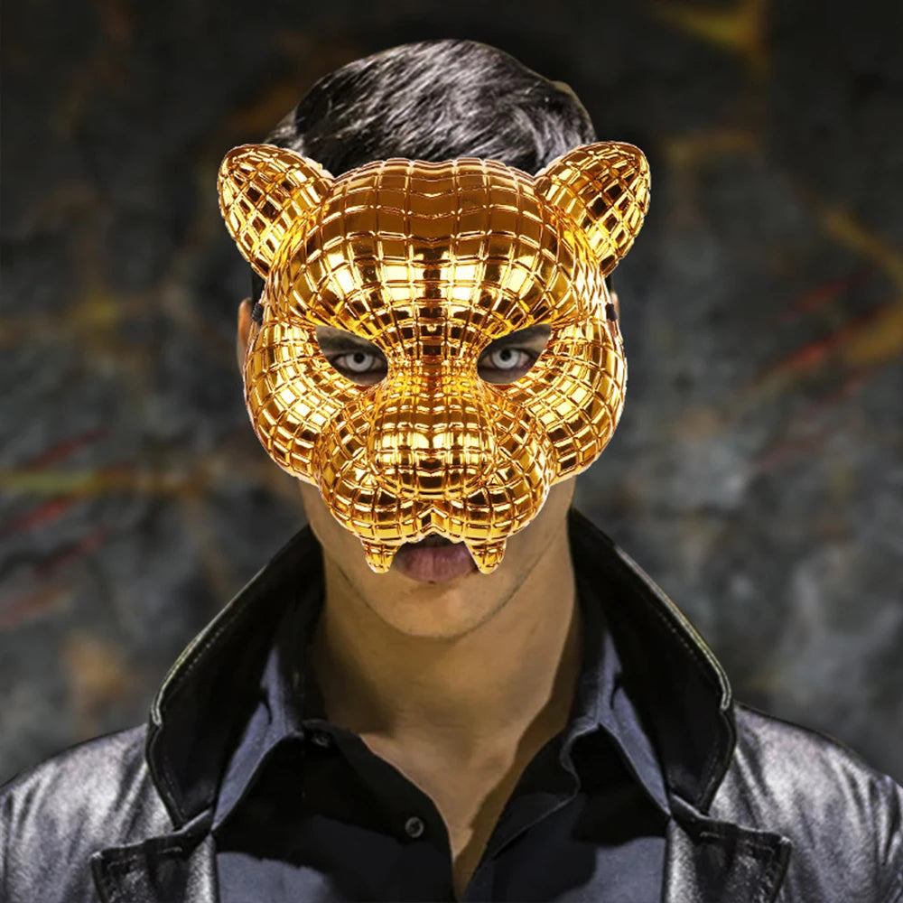 Golden Leopard Mask