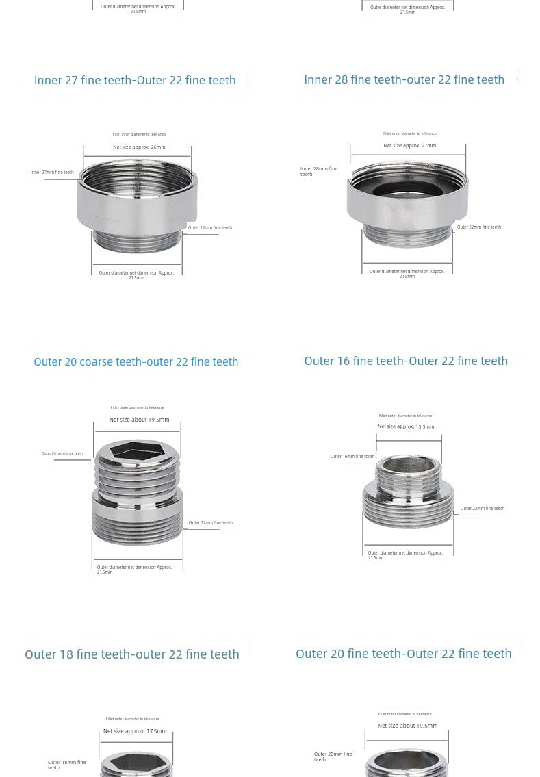 Faucet Bubbler Adapter 16\18\24\26\28