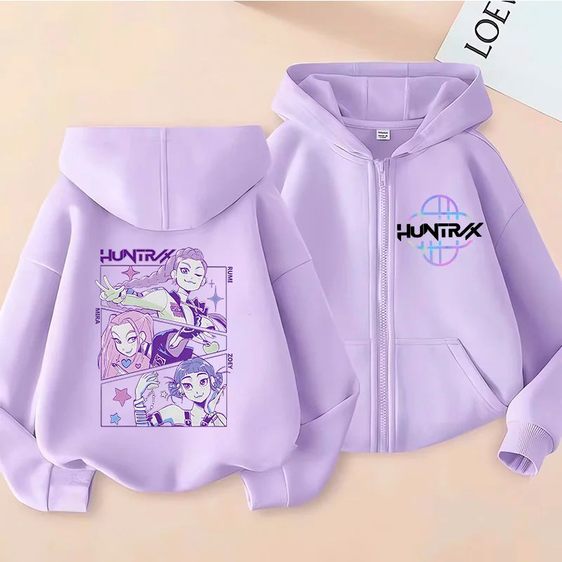 Zip Up K Pop Demon Hunters Hoodie