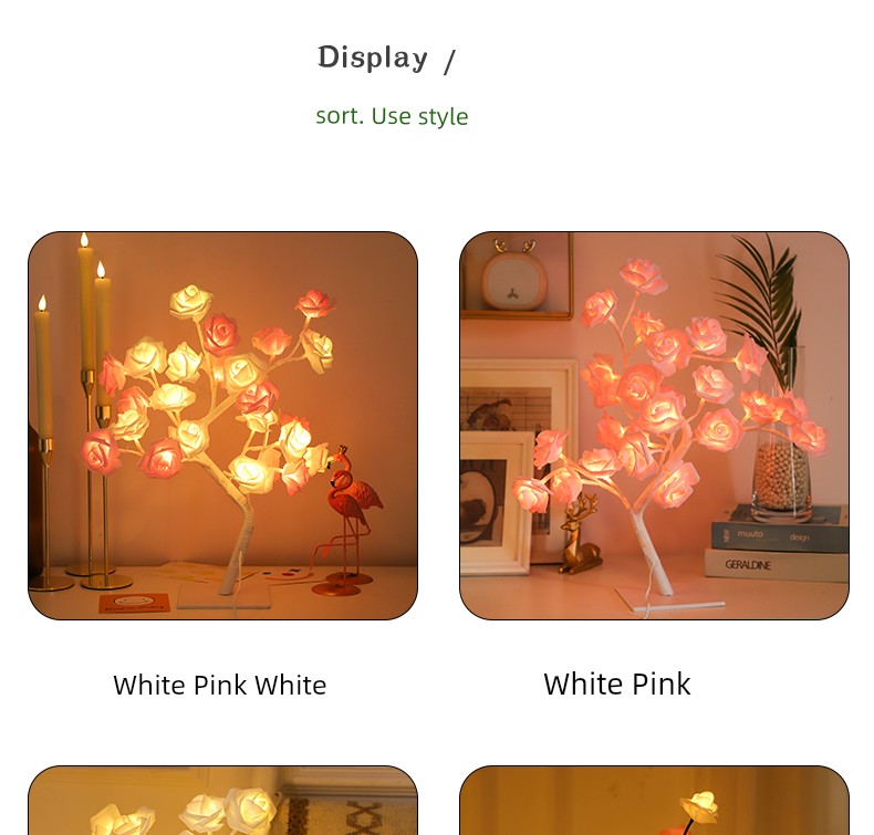 LED Lamp Rose Lights