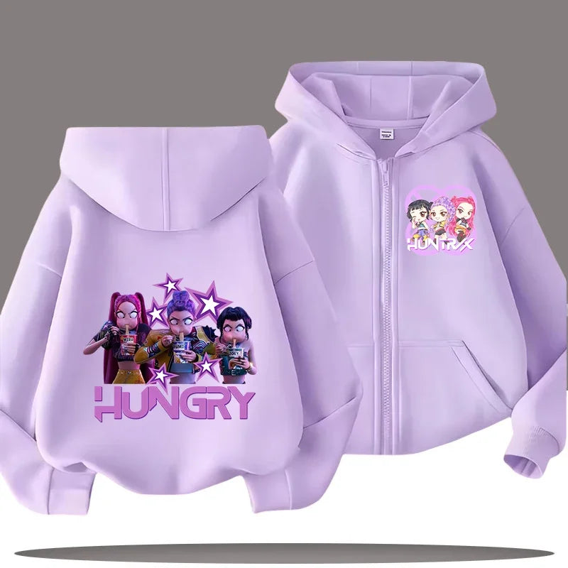 Zip Up K Pop Demon Hunters Hoodie