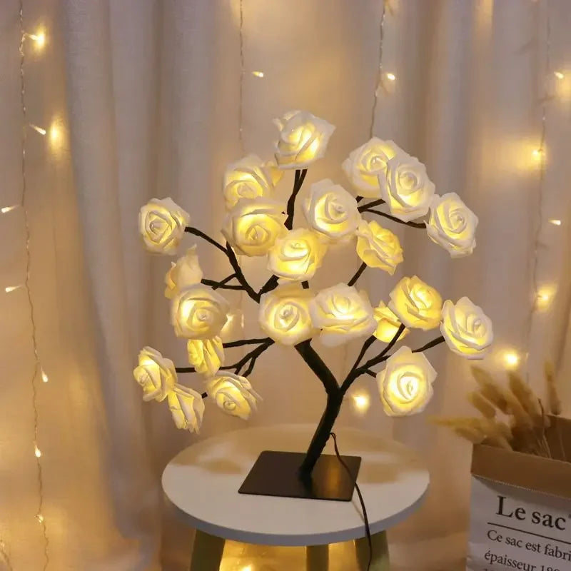 Flower Tree LED Lamp-24 Roses