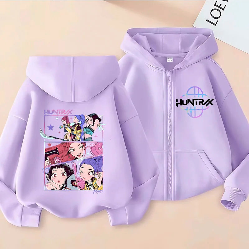 Zip Up K Pop Demon Hunters Hoodie
