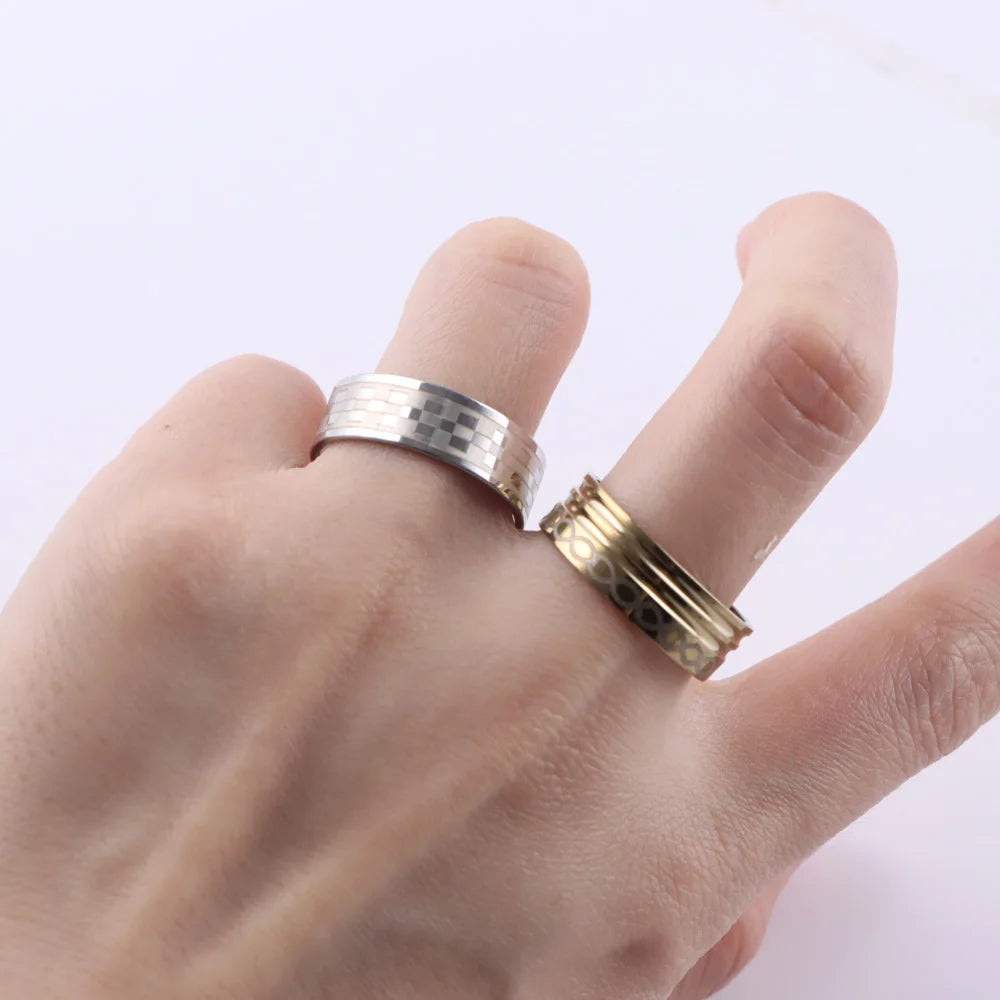 20pc Fashion Stainless Steel Rings