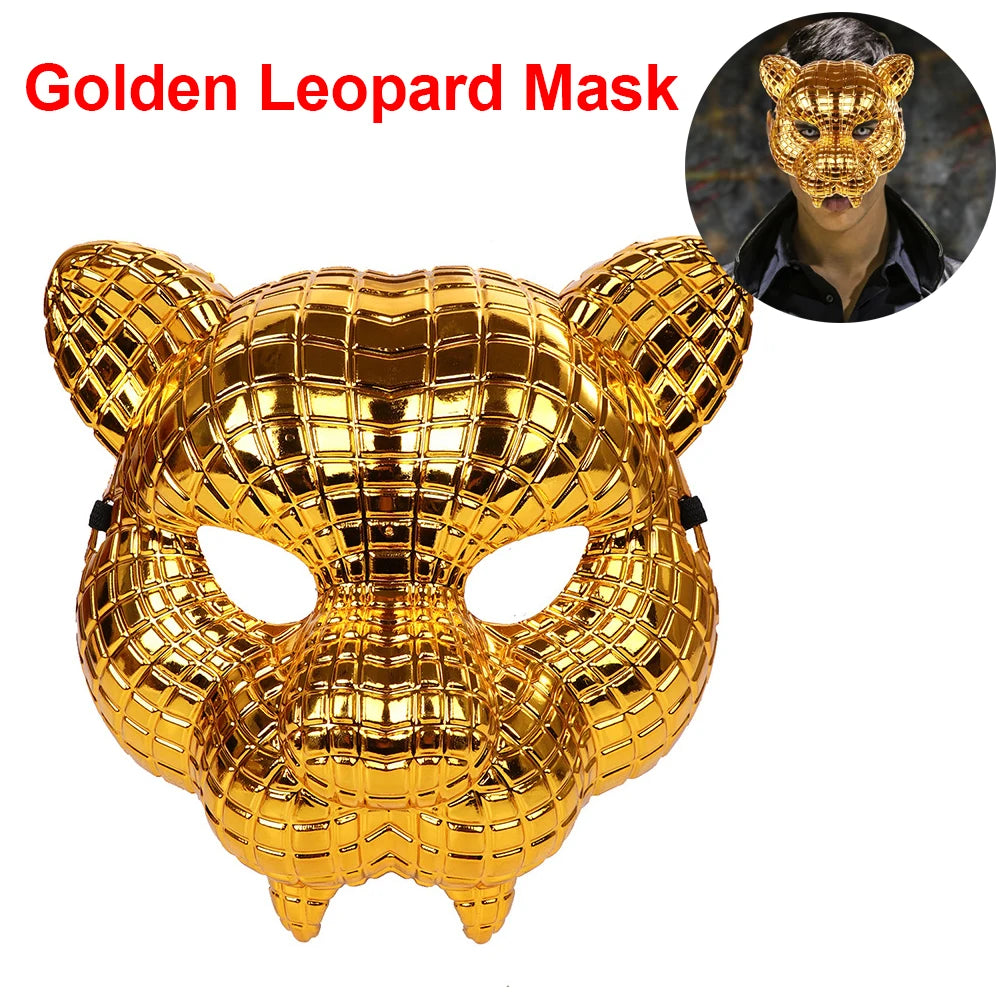 Golden Leopard Mask