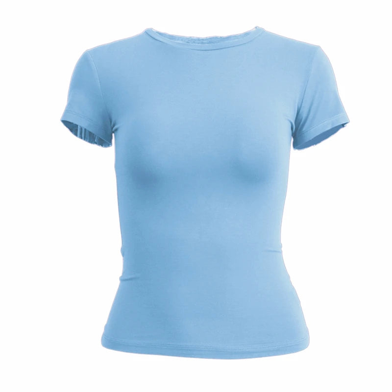Woman Short Sleeve T-shirt Slim Fit