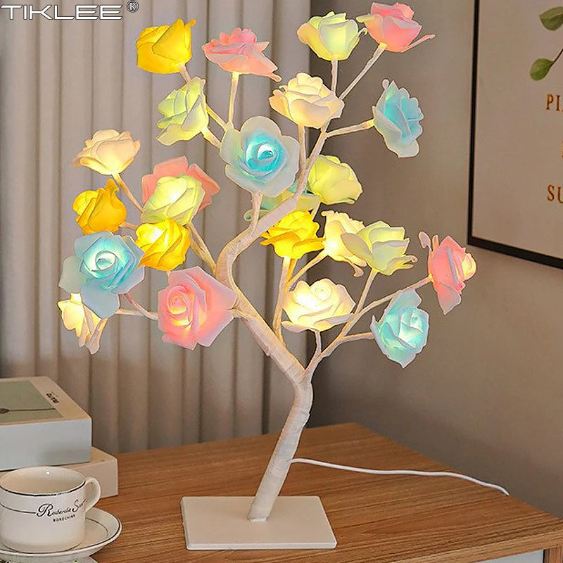 Flower Tree LED Lamp-24 Roses