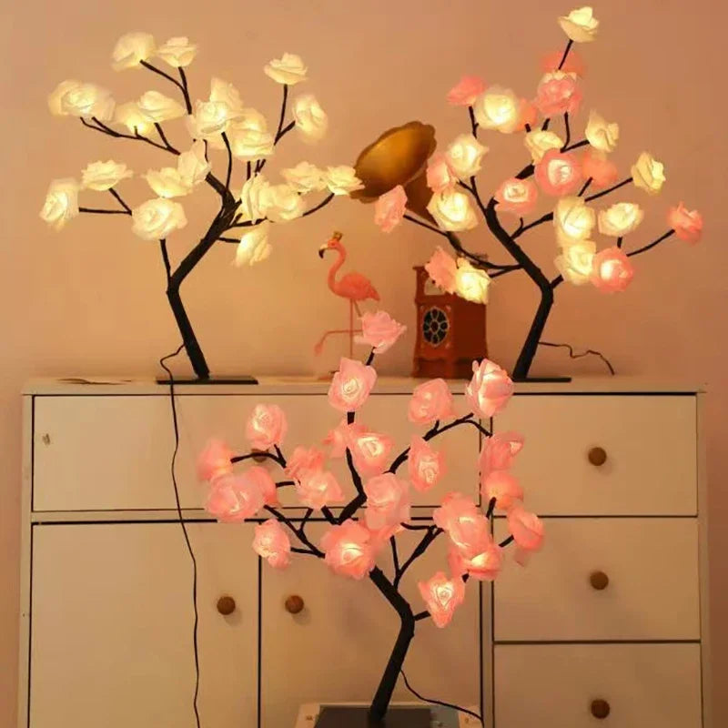 24 LED Rose Tree Lights