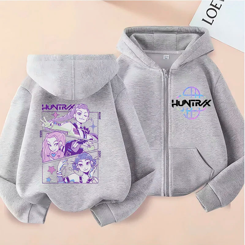 Zip Up K Pop Demon Hunters Hoodie